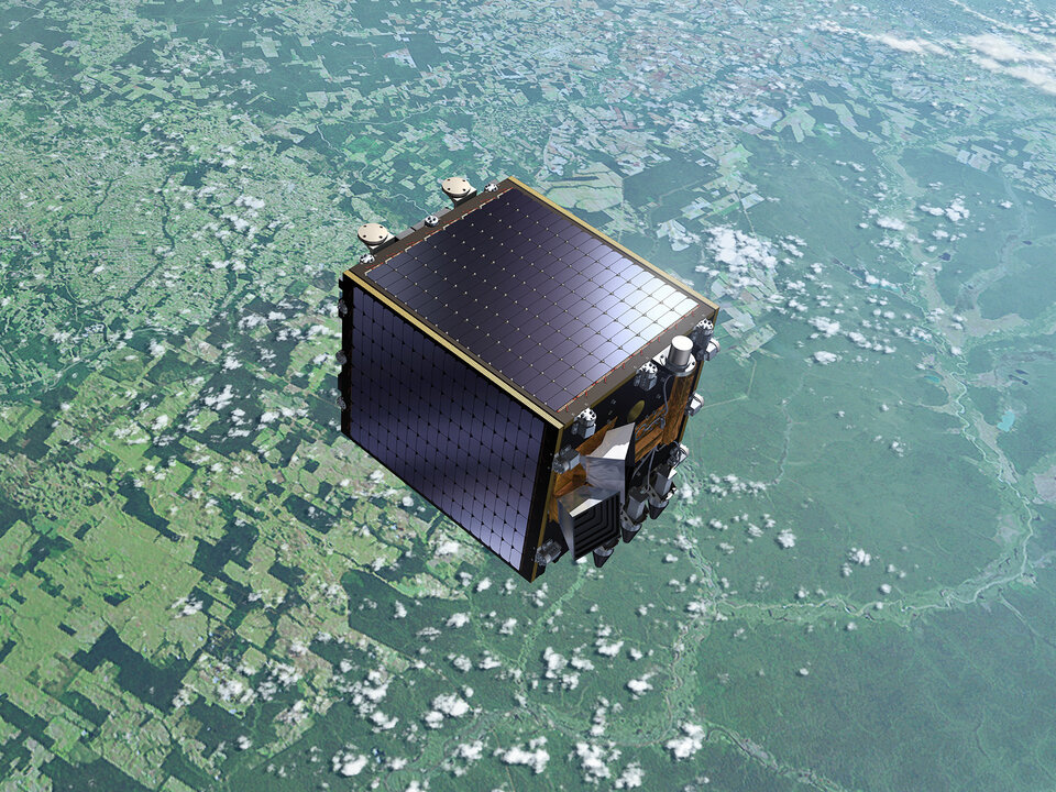 Metre-sized Proba-V satellite